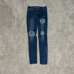American Eagle Super High Rise Jeans Size 0